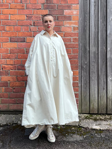 Positief A-Line Cotton Shirt Dress - Stroh