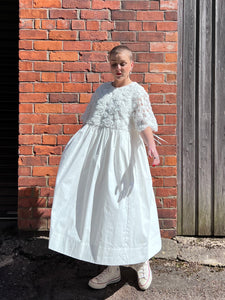 Carola Applique Bodice Cotton Dress