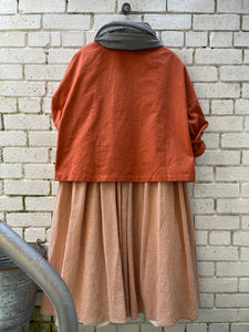 Anya Short Cotton Jacket - Orange