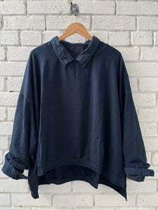 Handcare Oversized Jersey Top - Strömung