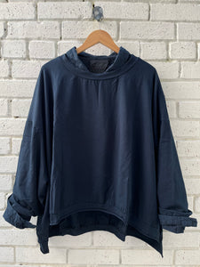 Handcare Oversized Jersey Top - Strömung