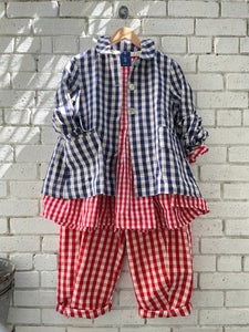 Camicia Helga Gingham Top - Red