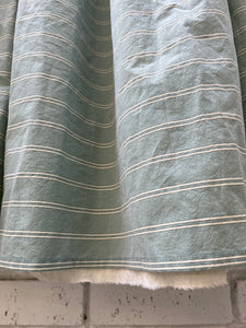 Deborah Calico Lined Gathered Dress - Aqua Stripe