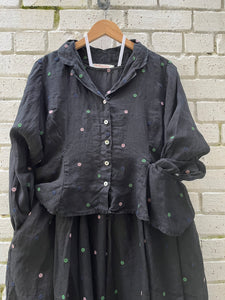 Besenieise Spot Embroidered Jacket - Kaviar
