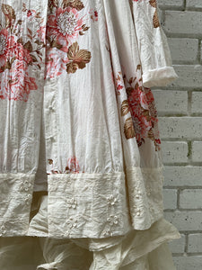 Amiga Button Through Tunic - Fleurs