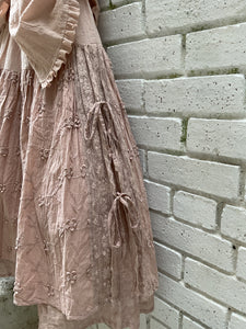 Bruna Tie Side Long Skirt - Rose