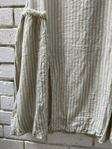 Achille Stripe Gathered Side Vest - Blue