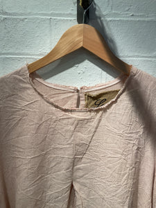 Paquerette Stripe Long Back Tunic Top - Rose