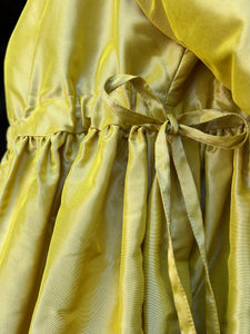 Deborah Tie Side Taffeta Dress - Chartreuse