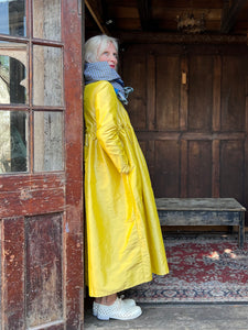 Deborah Tie Side Taffeta Dress - Chartreuse