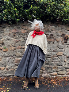 Vanneer Crunchy Cotton Gathered Dress - Satt