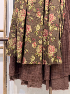 Lael Tiered Linen Skirt - Bois De Rose