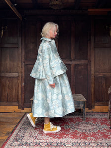 Helga Slim Brocade Dress - Aqua Gold
