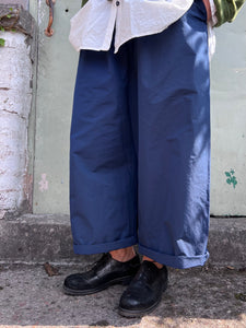 TREN VII Taffeta Trousers - Blue