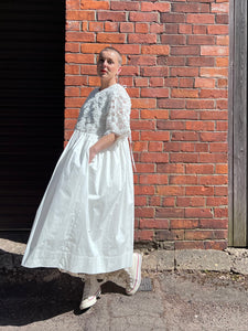Carola Applique Bodice Cotton Dress