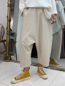 131780 Drop Seat Stripe Trousers - Sand