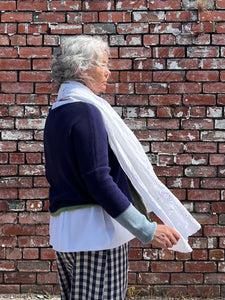 Ortensia Contrast Cuff Jumper - French Blue