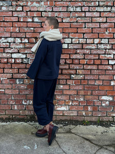 Super Soft Sweatshirt Cavallino Trousers - Navy