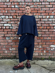 Super Soft Sweatshirt Top - Navy