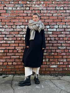 Super Soft Sweatshirt Tunic - Black