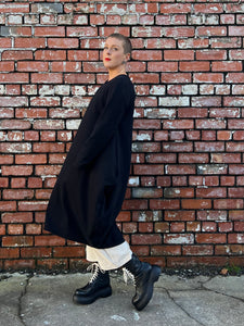 Super Soft Sweatshirt Tunic - Black
