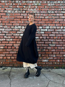 Super Soft Sweatshirt Tunic - Black