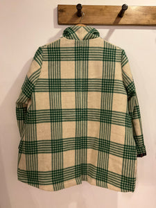 Petra Wool Check Jacket - Cream & Green