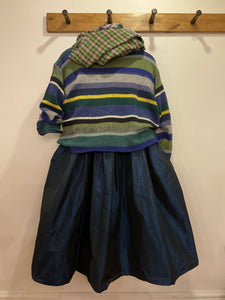 Multi Stripe Wool Jumper - Blue Mix