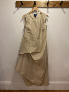 Sleeveless Taffeta Dress - Champagne