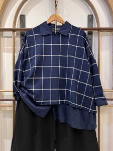 ORO I Cotton Shirt - Navy