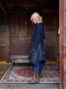 Maglia Alieso Multi Ribbed Jumper - Navy