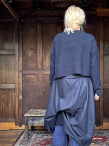 Maglia Alieso Multi Ribbed Jumper - Navy