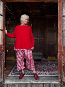 Camicia Helga Gingham Top - Red