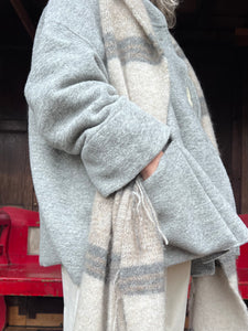 60150 Boiled Wool Jacket - Silver