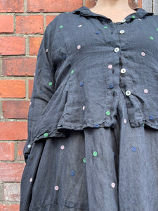 Besenieise Spot Embroidered Jacket - Kaviar