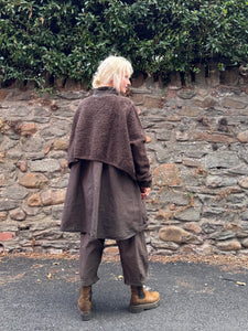 Zaunetz Crunchy Cotton Trousers - Choco