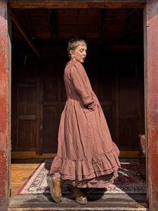 Melo Linen Dress - Bois De Rose