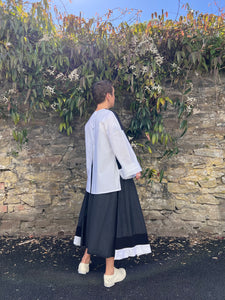 409.6 Overlay Full Skirt - Black & White