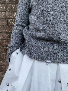 Sipiro Skirt - White Hand Painted